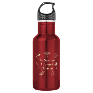 Whimsical Hand Drawn The Summer I Turned Thirteen 532 Ml Water Bottle