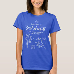 Whimsical hand drawn toast toast on the coast T-Shirt