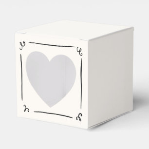 Whimsical Hand Drawn Wedding Favour Box