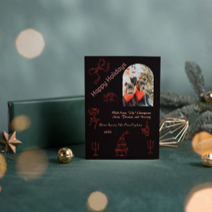 Whimsical handwritten Christmas Card
