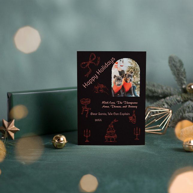 Whimsical handwritten Christmas  Card (Creator Uploaded)