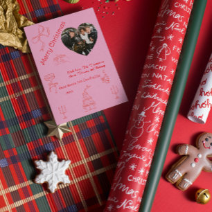 Whimsical handwritten Christmas Card