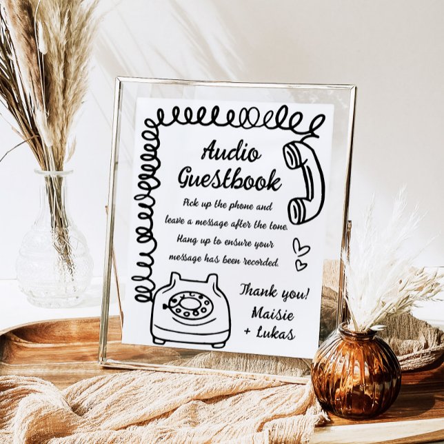 Whimsical Handwritten Illustration Audio Guestbook (Creator Uploaded)