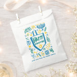 Whimsical Hanukkah Holiday Cute Driedel Custom Favour Bags<br><div class="desc">Perfect cute custom favour bag! Hand made art for you! Perfect for a winter, hanukkah, holiday party or other event. FULLY CUSTOMIZABLE! Click on “Personalise” above to edit the text. Click "edit using design tool" to adjust the fonts, colours and placements. (check my shop for alternate designs too) THANK YOU...</div>