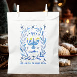 Whimsical Hanukkah Holiday Menorah Painting Custom Favour Bags<br><div class="desc">Perfect cute custom favour bag! Hand made art for you! Perfect for a winter, hanukkah, holiday party or other event. FULLY CUSTOMIZABLE! Click on “Personalise” above to edit the text. Click "edit using design tool" to adjust the fonts, colours and placements. (check my shop for alternate designs too) THANK YOU...</div>