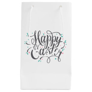 Whimsical Happy Easter Calligraphy   Gift Bag