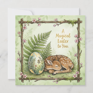 Whimsical Happy Easter Greeting Card