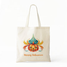 Whimsical Happy Halloween Pumpkin