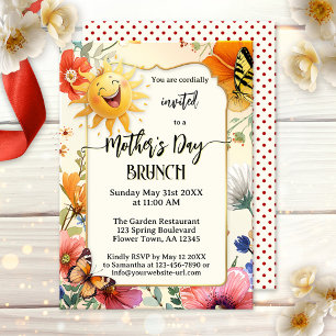 Whimsical Happy Mother's Day Brunch Invitation