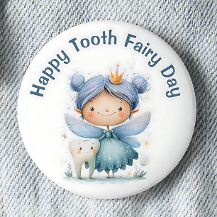 Whimsical Happy Tooth Fairy Day Pinback Button