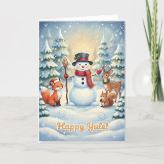 Whimsical Happy Yule card