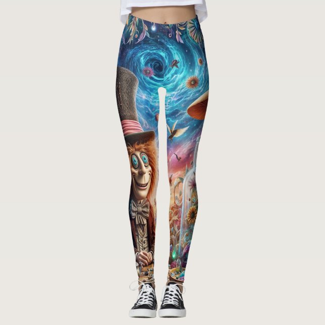 Whimsical Hatter Leggings (Front)