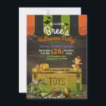 Whimsical Haunted Antique Toys Halloween Party  Invitation<br><div class="desc">customise for any event</div>