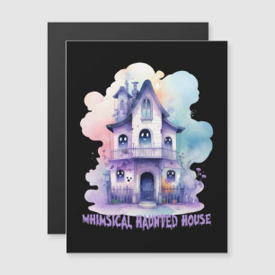 Whimsical Haunted House – Pastel Purple Halloween
