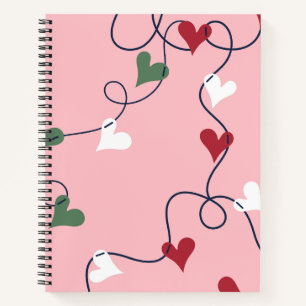 Whimsical Heart Garland Notebook