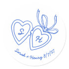 Whimsical Heart Locket Doodle Sketch Modern CUSTOM