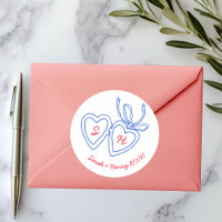 Whimsical Heart Locket Doodle Sketch Modern CUSTOM