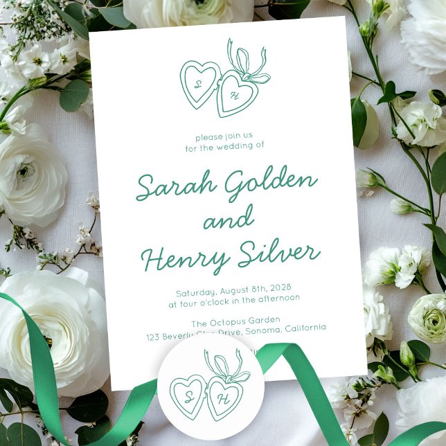 Whimsical Heart Locket Doodle Sketch Modern CUSTOM Classic Round Sticker (Whimsical Heart Locket Doodle Sketch Modern CUSTOM Initials Round Sticker
)