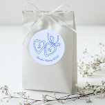 Whimsical Heart Locket Doodle Sketch Modern CUSTOM Classic Round Sticker<br><div class="desc">Use these sweet whimsical custom stickers for your wedding, engagement party, bridal shower or other event. Hand drawn by me for you. Fully editable, add your own text or background colour. FULLY CUSTOMIZABLE: Click "personalise" to edit the text, add your own custom initials to the hearts, and then click "edit...</div>