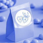 Whimsical Heart Locket Doodle Sketch Modern CUSTOM Classic Round Sticker<br><div class="desc">Use these sweet whimsical stickers for your wedding, engagement party, bridal shower or other event. Hand drawn by me for you. Fully editable, add your own text or background colour. FULLY CUSTOMIZABLE: Click "personalise" to edit the text, add your own custom initials to the hearts, and then click "edit design"...</div>