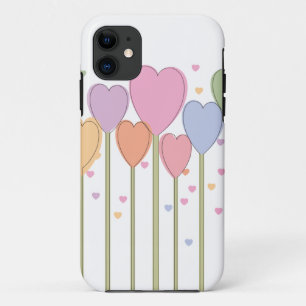 Whimsical Heart Lollipops iPhone 11 Case