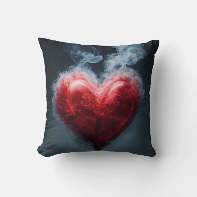 Whimsical heart of smoke pillow - Dreamy comfort (Front)