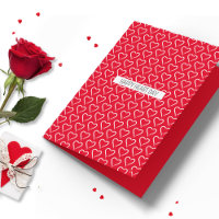 Whimsical Heart Pattern Custom Text Any Occasion