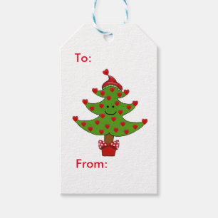 Whimsical Heart Tree Gift Tags