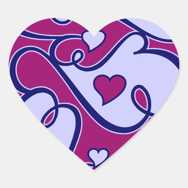 Whimsical Hearts stickers (Front)