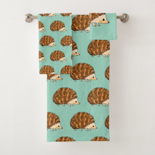 Whimsical Hedgehog  – Cute Woodland Animal Bath Towel Set