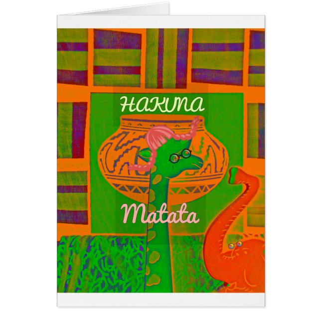 Whimsical Heights: Beautiful Funny Giraffe African (Front)