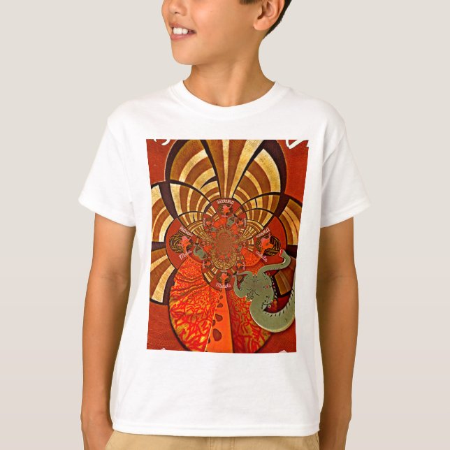 Whimsical Heights: Beautiful Funny Giraffe African T-Shirt (Front)
