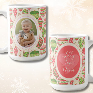 Whimsical Holiday Baby Photo Christmas Coffee Mug