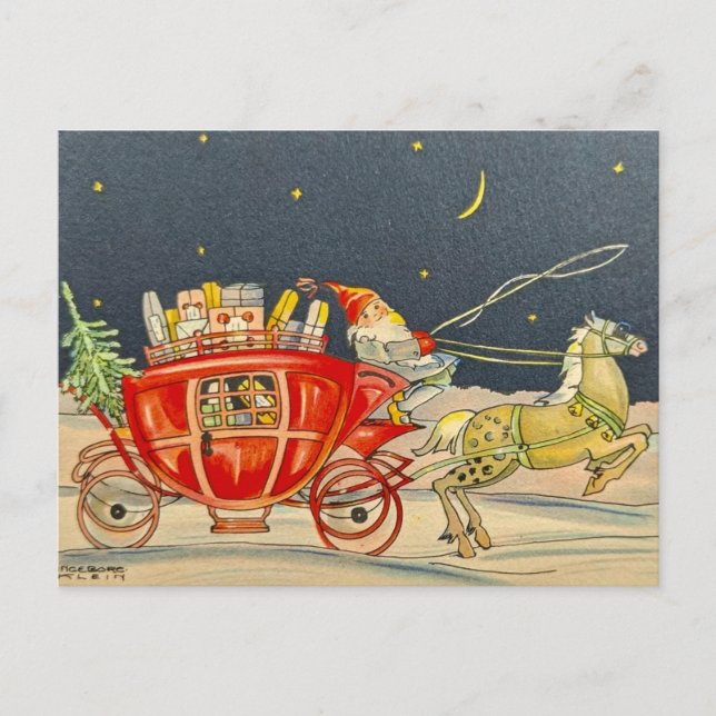 Whimsical Holiday Postcard (Front)
