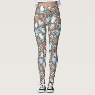 Whimsical Holiday Treats & Winter Mittens (1) Leggings