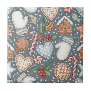 Whimsical Holiday Treats & Winter Mittens Tile