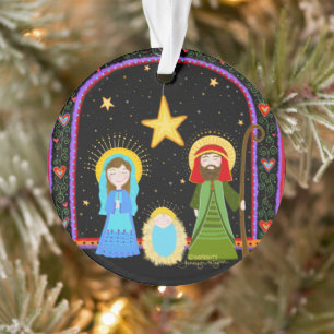 Whimsical Holy Family Christmas Inspirivity Ornament
