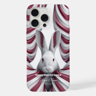 Whimsical Hopper: Artful Rabbit iPhone 15 case