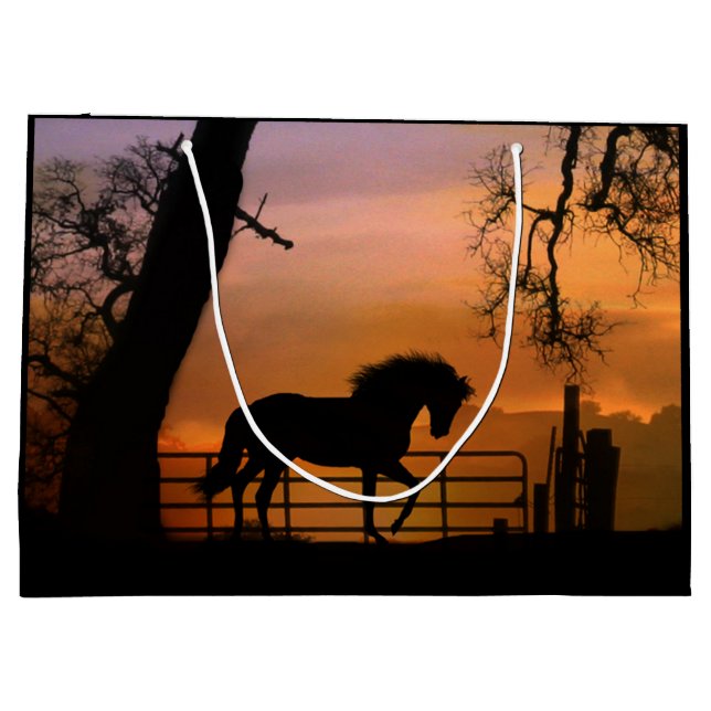 Whimsical Horse Gift Bag (Back)