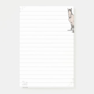 Whimsical horse lover equestrian gift Welcome Post-it Notes