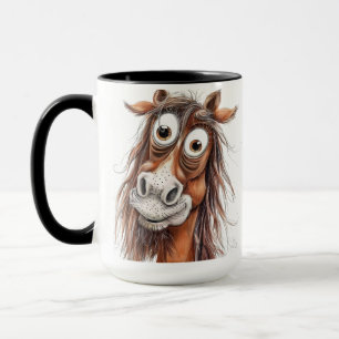 Whimsical horse mug