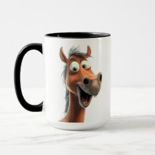 Whimsical horse mug