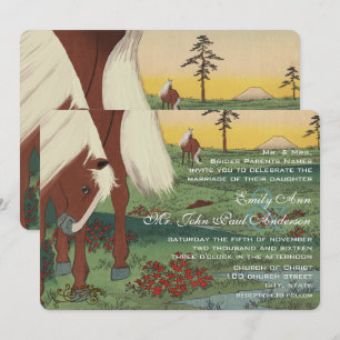 Whimsical Horse Wedding Invitations