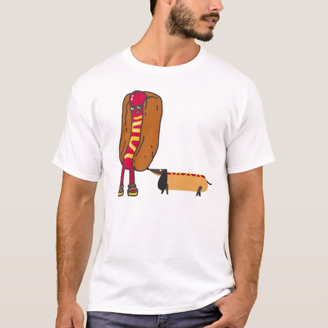 Whimsical Hotdog Haven: Unleash Your Fun Side with T-Shirt (Front)