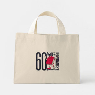 Whimsical Ignorance Is Banned Educational Tiny Mini Tote Bag