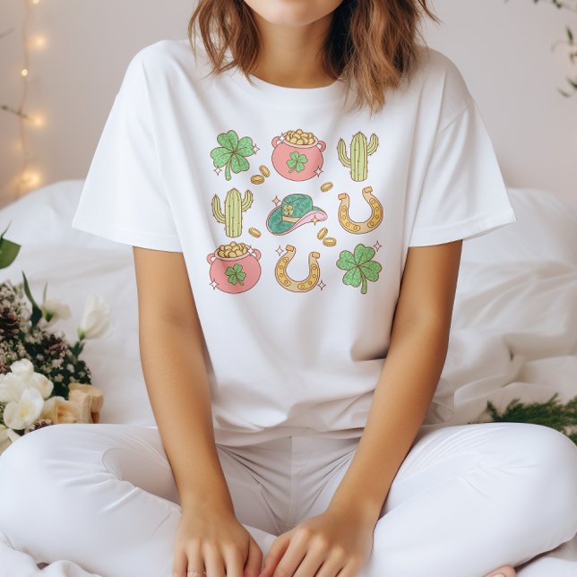 Whimsical Irish Luck St Patricks Day T-Shirt (Creator Uploaded)