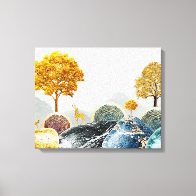 Whimsical Island  Canvas Print (Front)