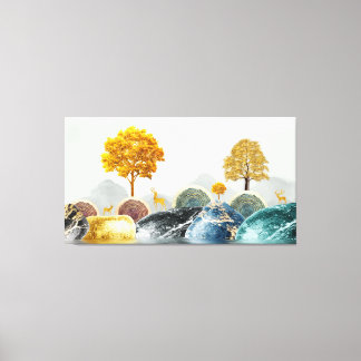 Whimsical Island  Canvas Print