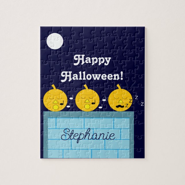 Whimsical Jack-o'-Lanterns Jigsaw Puzzle (Vertical)