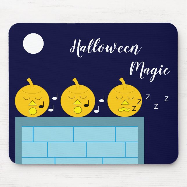 Whimsical Jack-o'-Lanterns: Mouse Mat (Front)